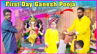 Bowenpally Mantri Sai Yadav 😍 First Day Ganesh Pooja  Ganesh Chaturthi 2023  Bowenpally Balaji [upl. by Timus314]