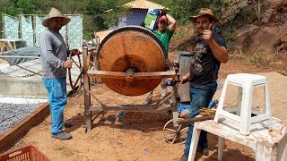 Como fazer a troca dos rolamentos da BETONEIRA em casa mesmo [upl. by Kerby]