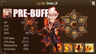 Bellenus Warmup Day Cleave Damage Build  Summoners War [upl. by Sue382]