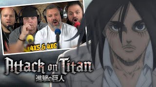 First time watching Attack on Titan reaction episodes 4x5 amp 4x6 SUB [upl. by Aitnahc497]