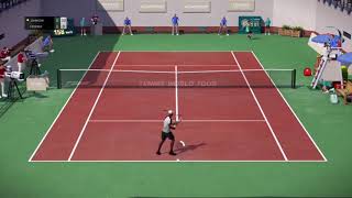 One Rally with Roger Federer  Tennis World Tour  Xbox One [upl. by Lehsar]