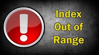 Fix Index Out of Range Error in Unity [upl. by Kirtap]