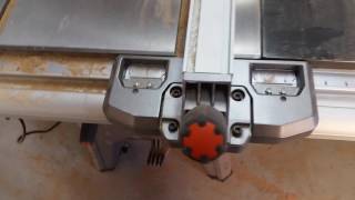 Rigid R1512 table saw fence alignment [upl. by Scarrow]