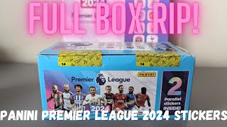 NEW PANINI PREMIER LEAGUE STICKERS 2024 FULL 120 PACK BOX RIP panini haaland premierleague [upl. by Ettesel]