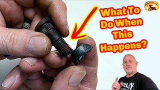 Sweet HACK Dont Remove The Wheel Bearing When U Break a Lug Nut Stud HOW to Remove Stripped Lug Nut [upl. by Muscolo]