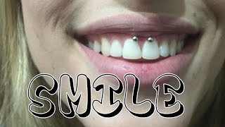 Smile piercing  Freio superior boca [upl. by Del]