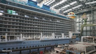 SPECTRUM OF THE SEAS amp SPIRIT OF DISCOVERY  construction status at MEYER WERFT  4K [upl. by Jeffy]