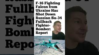 Ukraine F16 shot down Russian su34 ukraine armedforces america military russiaukrainewar [upl. by Alil111]