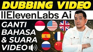 Alat AI untuk Ganti SuaraBahasa Video Youtube ke Bahasa Asing  Dubbing Video [upl. by Ellekram]