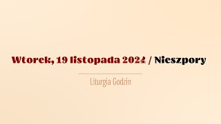 Nieszpory  19 listopada 2024 [upl. by Yenahteb621]