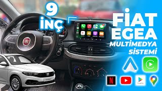 Fiat Egea 20152024 ➡ Carplay AndroidAuto Destekli Android Multimedya Sistemi [upl. by Naujik]