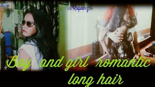 Piu rapunzel long hair  love story long hair  short film [upl. by Nosilla]