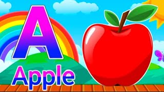 A for apple  अ से अनार  abcd phonics song  a for apple b for ball c for cat  abcd song  abcde [upl. by Kenelm]