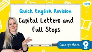 How Do You Use Capital Letters and Full Stops  KS2 English Concept for Kids [upl. by Nirok]