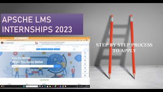 How to apply internships on APSCHE LMS epragathi 2023 online and offline internships [upl. by Haelahk]