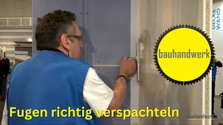 So spachtelt man Fugen mit Uniflott von Knauf [upl. by Haelam211]