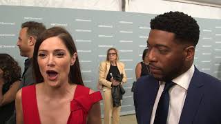 NBC 201819 Upfronts Red Carpet Cast amp Crew Soundbites  SocialNewsXYZ [upl. by Lrak]