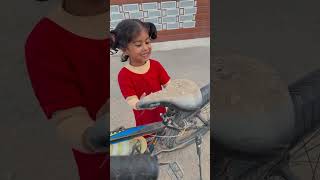 Mohtarma 🥱🥰 shorts love trending ytshorts cycle viralvideo [upl. by Alekahs]