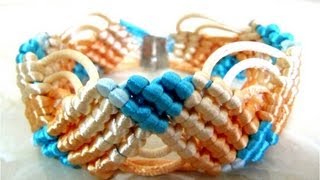 Pulseras nudos macramé calados [upl. by Fayina]