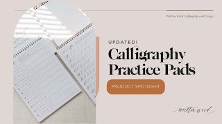 Updated Modern Calligraphy Practice Pads  Traceable Worksheets [upl. by Letnom]