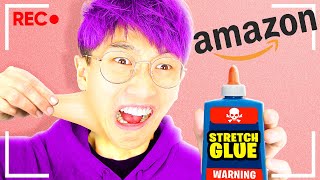 TRYING DANGEROUS BANNED AMAZON TOYS AND ITEMS LANKYBOX REACTION [upl. by Sneve978]