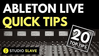 20 QUICK TIPS IN ABLETON LIVE 9 [upl. by Evelin]