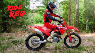 NEW 2022 Honda CRF450R Film Ride Red [upl. by Enimzzaj]