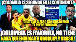 PRENSA INTERNACIONAL analiza EL GRUPO quotDquot DE COLOMBIA PREVIO a la COPA AMÉRICA quotCOLOMBIA FAVORITAquot [upl. by Droc45]