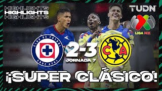 HIGHLIGHTS  Cruz Azul 23 América  AP2023J7  Liga Mx  TUDN [upl. by Sale]