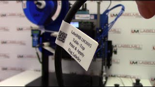 LabelMill  LM3605 Now LM3606 TableTop Print amp Apply SemiAutomatic Flag Label Applicator Cables [upl. by Eelyah]