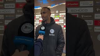 Arminia Bielefeld  VfL Osnabrück 31 Interview Noah Sarenren Bazee [upl. by Nisse]