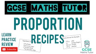 Recipes amp Proportion  Grade 5 Crossover Series  GCSE Maths Tutor [upl. by Melburn]