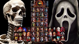 Mortal Kombat 9  SKELETON 💀 amp GHOSTFACE🔪  Expert Tag Ladder gameplay  1080p60fps [upl. by Alimac]