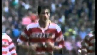 Joe Lydon Try v Warrington  1987 Premiership Trophy Final [upl. by Kjersti]