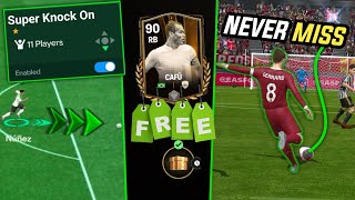 HIDDEN SKILL SUPER KNOCK ON  how to score power shot every time  how to get cafu  fc mobile [upl. by Airebma]