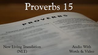 Proverbs 15  Holy Bible  New Living Translation NLT Audio Bible With Video [upl. by Aicilla]