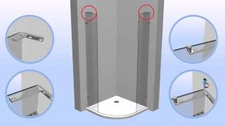 bathstore how to install shower enclosures  Liquid range [upl. by Rastus]