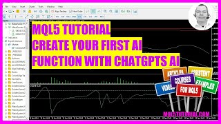 MQL5 TUTORIAL  USE THE CHATGPT AI RIGHT INSIDE METATRADER [upl. by Ianthe]