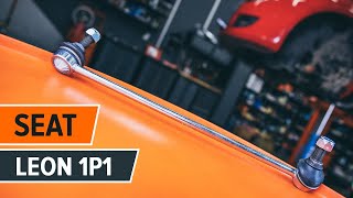 Wie SEAT LEON 1P1 Koppelstange vorne wechseln AUTODOC TUTORIAL [upl. by Goddord]