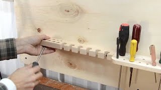 Making wall tool holders [upl. by Alludba]