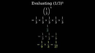 What is 135  OneThird Raised to the Fifth Power [upl. by Gibbons]