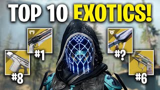 TOP 10 Most Popular Exotics In Season of the Wish Destiny 2  Exotic Weapon Guide  Season 23 [upl. by Sheley]