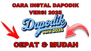 CARA INSTAL DAPODIK VERSI 2025 [upl. by Anawak279]