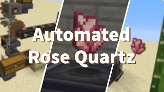 Minecraft Create Mod  How to Automate Polished Rose Quartz [upl. by Floris]