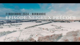 Neige du 21Novembre 2024 en Normandie [upl. by Llednahc359]