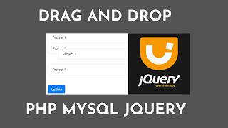 html list sorting drag drop jquery php mysql [upl. by Nereen]