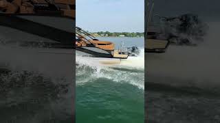 Pontoon Performance  Harris Pontoon Boats pontoon boat pontoonboat boating lakelife [upl. by Esirehc934]