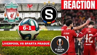 Liverpool vs Sparta Prague 61 Live Stream Europa league UEFA UEL Football Match Score Highlights [upl. by Cha381]