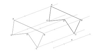 Traslación de una figura Transformaciones geométricas Igualdad [upl. by Sacha]