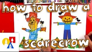 How To Draw A Scarecrow [upl. by Ehtnax]